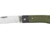 Jack Wolf Venom Jack VEN-01-GRN Canvas Micarta Green, Slipjoint Pocket Knife -Famous Knife Shop JW VEN 01 GRN 01 jackwolf