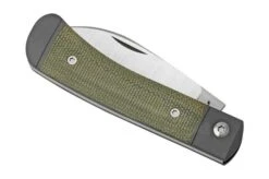 Jack Wolf Venom Jack VEN-01-GRN Canvas Micarta Green, Slipjoint Pocket Knife -Famous Knife Shop JW VEN 01 GRN 06 jackwolf
