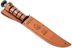 KA-BAR U.S. Army Knife 1220 Fixed Knife, Leather Sheath -Famous Knife Shop KA1220 07 ka bar