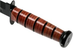 KA-BAR Single Mark 1320 Plain Edge, Leather, Leather Sheath -Famous Knife Shop KA1320 04 ka bar