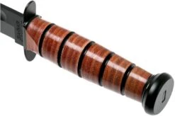 KA-BAR Single Mark 1320 Plain Edge, Leather, Leather Sheath -Famous Knife Shop KA1320 05 ka bar