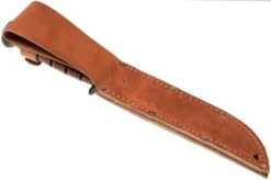 KA-BAR Single Mark 1320 Plain Edge, Leather, Leather Sheath -Famous Knife Shop KA1320 08 ka bar