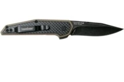 Kershaw Fraxion 1160TANBW Pocket Knife Tan Blackwash, Jens Anso Design -Famous Knife Shop KE1160TANBW 02 kershaw