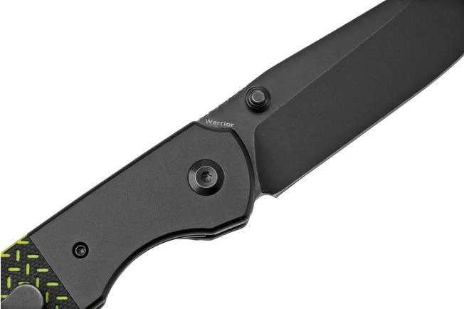 Kansept Warrior T1005S2 Black Drop Point, Black & Green G10 Pocket Knife, Kim Ning Design 7 Kansept Warrior T1005S2 Black Drop Point, Black & Green G10 Pocket Knife, Kim Ning Design - Image 5