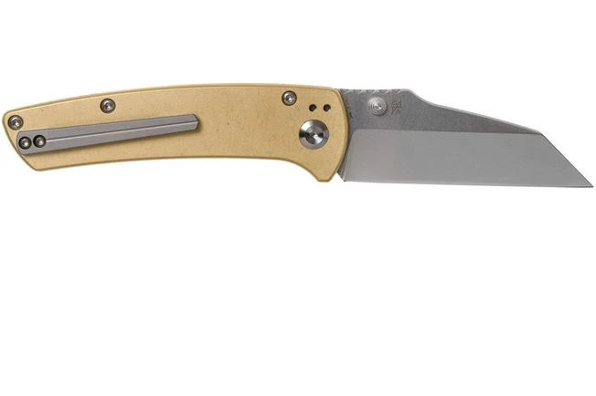 Kansept Main Street T1015B6 Brass Pocket Knife, Dirk Pinkerton Design 4 Kansept Main Street T1015B6 Brass Pocket Knife, Dirk Pinkerton Design - Image 2