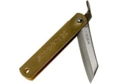 Higonokami Pocket Knife 5 Cm HIGO75BS, SK-carbon Steel, Brass -Famous Knife Shop KT HIGO75BS 04 higonokami