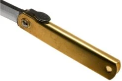 Higonokami Pocket Knife 5 Cm HIGO75BS, SK-carbon Steel, Brass -Famous Knife Shop KT HIGO75BS 07 higonokami