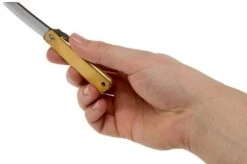 Higonokami Pocket Knife 5 Cm HIGO75BS, SK-carbon Steel, Brass -Famous Knife Shop KT HIGO75BS 08 higonokami