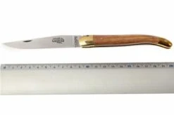 Forge De Laguiole - Natural Wood Folder, Olivewood -Famous Knife Shop LA1211OL 05 forge de laguiole vouwmes la1211ol d5