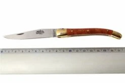 Forge De Laguiole - Natural Wood Folder, 3 Inch, Briarwood -Famous Knife Shop LA129BR 05 forge de laguiole vouwmes la129br d5