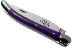 Forge De Laguiole 129INTCVIOBRI 9cm, Violet Micarta, Laguiole Knife -Famous Knife Shop LA129INTCVIOBRI 04 forge de laguiole