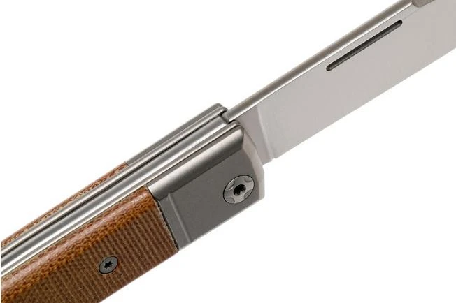 LionSteel BestMan BM1 CVN Natural Canvas Micarta Slipjoint Pocket Knife 8 LionSteel BestMan BM1 CVN Natural Canvas Micarta Slipjoint Pocket Knife - Image 6