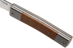 LionSteel BestMan BM1 CVN Natural Canvas Micarta Slipjoint Pocket Knife 16 LionSteel BestMan BM1 CVN Natural Canvas Micarta Slipjoint Pocket Knife -Famous Knife Shop LI BM1 CVN 07 lionsteel
