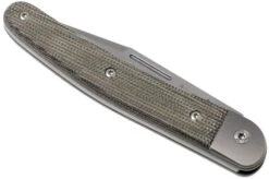 LionSteel Jack 1 Green Canvas Micarta JK1 CVG Pocket Knife -Famous Knife Shop LI JK1 CVG 04 lionsteel