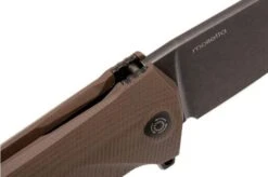 LionSteel KUR BBR Blackwashed, Bruin G10 -Famous Knife Shop LI KUR BBR 06 lionsteel li kur bbr 06