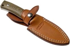 LionSteel M4-CVG M390, Green Canvas Micarta -Famous Knife Shop LI M4 CVG 07 lionsteel