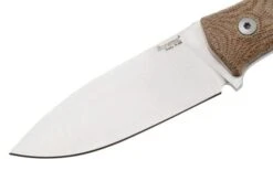 LionSteel M4-CVN M390, Natural Canvas Micarta -Famous Knife Shop LI M4 CVN 03 lionsteel