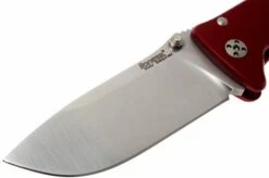 LI-SR2A-OS LionSteel SR-2A-OS, Aluminum, Red/satin 12 LI-SR2A-OS LionSteel SR-2A-OS, Aluminum, Red/satin -Famous Knife Shop LI SR2A RS 02 lionsteel li sr2a rs d2
