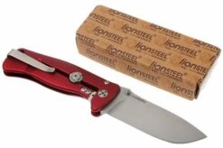 LI-SR2A-OS LionSteel SR-2A-OS, Aluminum, Red/satin 17 LI-SR2A-OS LionSteel SR-2A-OS, Aluminum, Red/satin -Famous Knife Shop LI SR2A RS 07 lionsteel li sr2a rs d7