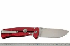 LI-SR2A-OS LionSteel SR-2A-OS, Aluminum, Red/satin 19 LI-SR2A-OS LionSteel SR-2A-OS, Aluminum, Red/satin -Famous Knife Shop LI SR2A RS 09 lionsteel li sr2a rs d8