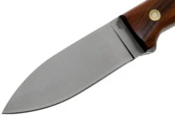 LT Wright Genesis Flat Grind, A2, Desert Ironwood, Leather Sheath, Bushcraft Knife -Famous Knife Shop LT GEN FL DIW LS 03 lt wright