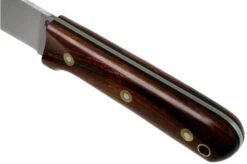 LT Wright Genesis Flat Grind, A2, Desert Ironwood, Leather Sheath, Bushcraft Knife -Famous Knife Shop LT GEN FL DIW LS 05 lt wright