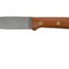 LT Wright Genesis Flat Grind, A2, Matte Natural Micarta, Leather Sheath, Bushcraft Knife -Famous Knife Shop LT GEN FL NM LS 01 lt wright