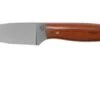 LT Wright Patriot, A2, Polished Natural Micarta, Red Liners, Leather Sheath, Outdoor Knife