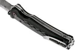 Mcusta MC-161D Fusion, Black, Handle/blade: Black Aluminium And Damascus -Famous Knife Shop MC161D 05 mcusta v201909