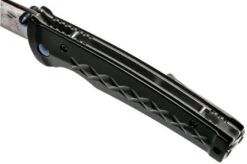 Mcusta MC-161D Fusion, Black, Handle/blade: Black Aluminium And Damascus -Famous Knife Shop MC161D 07 mcusta v201909