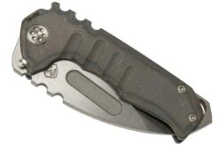 Medford Praetorian T S35VN, Tumbled Droppoint, Tumbled Flamed Handle, Silver Hardware Pocket Knife -Famous Knife Shop MF 20 PT 01 05 medford