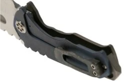 Medford Praetorian T S35VN, Tumbled Droppoint, Tumbled Flamed Handle, Silver Hardware Pocket Knife -Famous Knife Shop MF 20 PT 01 06 medford