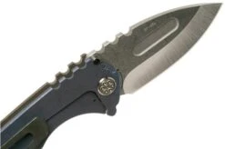 Medford Praetorian T S35VN, Tumbled Droppoint, Tumbled Flamed Handle, Silver Hardware Pocket Knife -Famous Knife Shop MF 20 PT 01 07 medford
