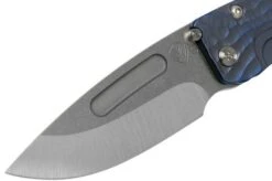 Medford Slim Midi Marauder S35VN Blue Bark Handle, Tumbled Blade Pocket Knife -Famous Knife Shop MF 20 SMM 07 03 medford