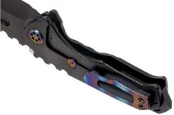 Medford Praetorian Genesis T S35VN, PVD Tanto Blade, PVD Handle, Flamed Hardware Pocket Knife -Famous Knife Shop MF 21 GNT 03 05 medford