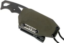 Medford Praetorian Neck Knife PVD S35VN Neck Knife, OD Green Kydex -Famous Knife Shop MF 21 PNK 03 05 medford