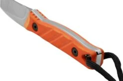 Medford Necromancer S35VN Tumbled Blade, Orange G10 Handle, Neck Knife -Famous Knife Shop MF 22 NM 04 04 medford