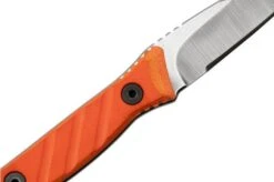 Medford Necromancer S35VN Tumbled Blade, Orange G10 Handle, Neck Knife -Famous Knife Shop MF 22 NM 04 05 medford