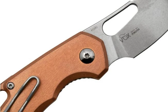 MKM Isonzo FX03-2CO Cleaver Stonewashed, Copper Pocket Knife, Jesper Voxnaes Design 7 MKM Isonzo FX03-2CO Cleaver Stonewashed, Copper Pocket Knife, Jesper Voxnaes Design - Image 5