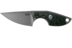 MKM Mikro 1 Drop, Stonewashed Carbon Fibre Neck Knife, Jesper Voxnaes Design