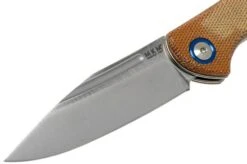 MKM Fara MY01-NC Natural Micarta Pocket Knife, Lucas Burnley Design -Famous Knife Shop MMK MY01 NC 03 mkm knives