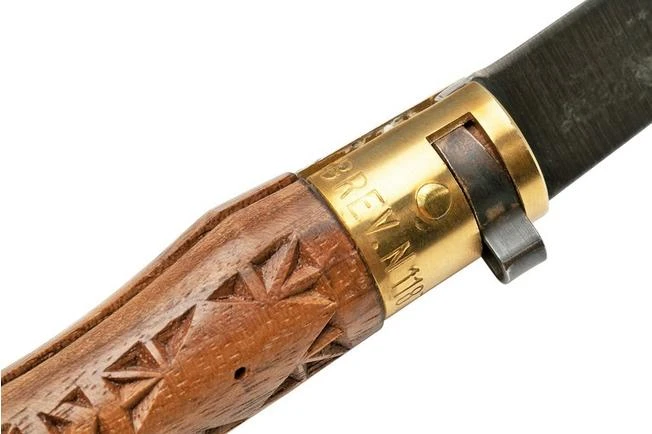 Old Bear Classical Carved Walnut XS, 9307-15-LNI Pocket Knife 8 Old Bear Classical Carved Walnut XS, 9307-15-LNI Pocket Knife - Image 6