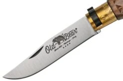 Old Bear Classical Carved Walnut M, 9307-19-LNI Pocket Knife 12 Old Bear Classical Carved Walnut M, 9307-19-LNI Pocket Knife -Famous Knife Shop OB9307 19 LNI 03 oldbear