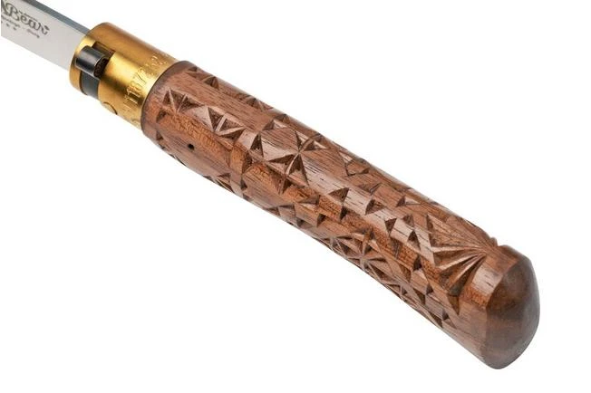 Old Bear Classical Carved Walnut M, 9307-19-LNI Pocket Knife 7 Old Bear Classical Carved Walnut M, 9307-19-LNI Pocket Knife - Image 5