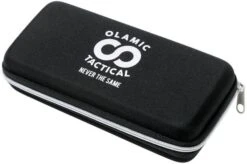 Olamic Wayfarer 247 Tanto Satin, Jeweled Handle Timascus Inlay, Blue Hardware -Famous Knife Shop OC24 M390 005 11 olamic