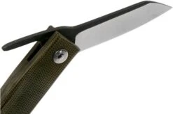 Ohta FK5 Higonokami-pocket Knife, Green Canvas Micarta -Famous Knife Shop OHTA OFF FK5 M G 06 ohta knives