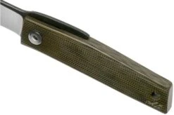 Ohta FK5 Higonokami-pocket Knife, Green Canvas Micarta -Famous Knife Shop OHTA OFF FK5 M G 07 ohta knives
