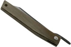 Ohta FK9 Higonokami-pocket Knife, Green Canvas Micarta -Famous Knife Shop OHTA OFF FK9 M G 04 ohta knives