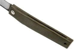 Ohta FK9 Higonokami-pocket Knife, Green Canvas Micarta -Famous Knife Shop OHTA OFF FK9 M G 05 ohta knives