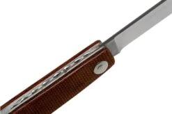 Ohta OLF SS FK Ohta Light Folder Pocket Knife, Natural Canvas Micarta -Famous Knife Shop OHTA OLF SS FK M N 06 ohta knives